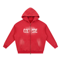 GAL';ORE CO. Two-way Zipper Boxy Fleece Hoodie